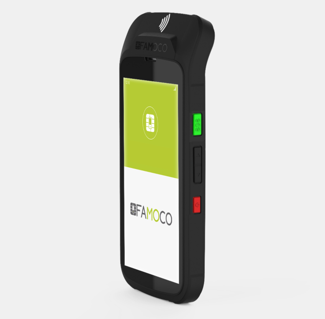 An encrypted payment device for bus swiping in a European country